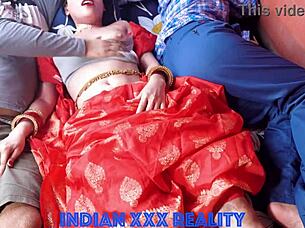 Indian step mom TEACHES step son in roleplay with step dad
