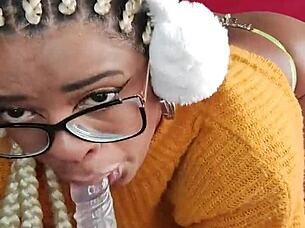 I am a latina slut swallowing dildo