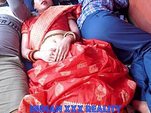 Indian step mom TEACHES step son in roleplay with step dad