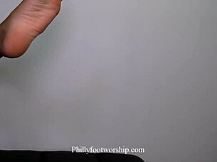 hot blonde removes socks for footjob cash?