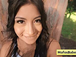 Lovely brunette teen 18+ seduces friend with her nice natural big boobs and juicy ass - Cami Strellla Charles Dera