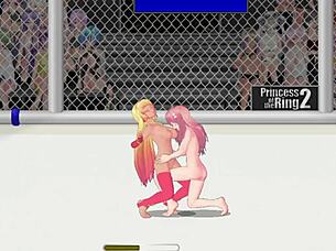 Princess Vivian Fights Paris in Street Catfight Wrestling