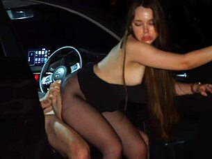 Student Slut Pays Taxi With Wet Pussy And Blowjob.
