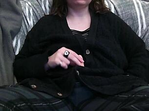 jacking off the strap with my bisexual partner, no audio needed