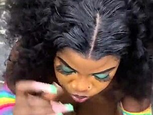 Fucked landlord's wife in elevator with blowjob and doggystyle