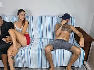 Wife shows to husband's friend?