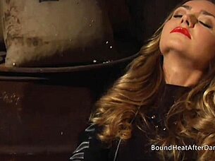 Does the horny madame moan from licking?