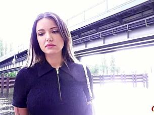 german scout first anal fuck at pickup casting for big butt teen crystal richi