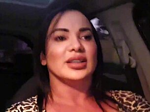 App driver makes me happy on rides with big tits and fitness