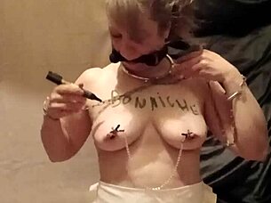 i am the slave maid in little apron flashing and humiliating myself