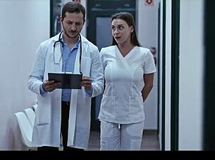 Slutty nurse gets preyed by horny infected Asian patient in hospital transformation