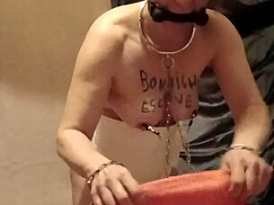 i am the slave maid in little apron flashing and humiliating myself