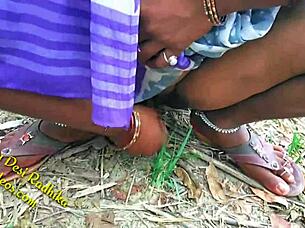 Indian couple enjoys outdoor sex in the forest