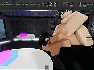 slut getting fucked by a femboy on roblox