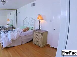 elsa jean says 'wake me with your cock for a creampie'