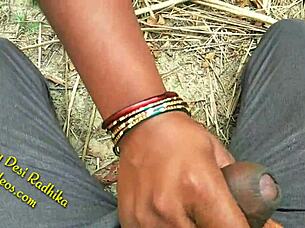 Indian couple enjoys outdoor sex in the forest