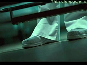 Slutty nurse gets preyed by horny infected Asian patient in hospital transformation