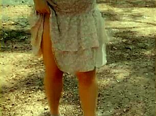 Wife Changes Shirt, Exposes Big Tits Outdoor.