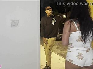 Hot stepmom fucks stepson & dad joins after catching them in jerk off instructions