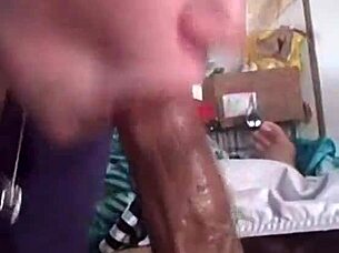 White Girl Sucks Big Indian Cock in Interracial Encounter.