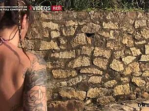 She says 'show me your tits on the beach' then 'let's fuck on the rocks'