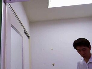 Frustrated japanese wife in mmf threesome