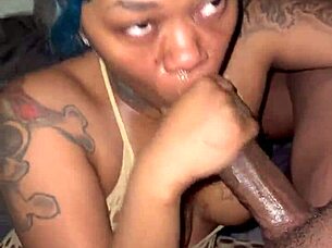 stripper wants facial but gets creampie instead