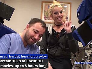 Dr. Tampa gives Bella Ink a humiliating entrance physical at Tampa University