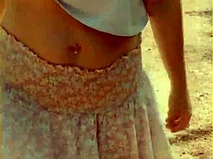 Wife Changes Shirt, Exposes Big Tits Outdoor.