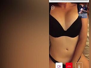 Hot brunette stranger watches me stroke on cam 😍