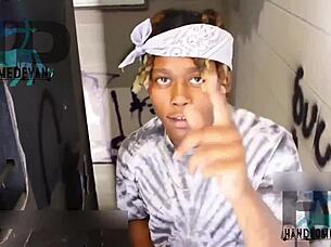 Ebony BBW granny meets HandsomeDevil for intense fucking