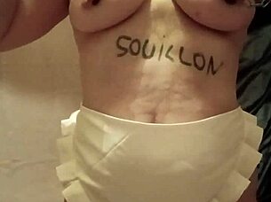 i am the slave maid in little apron flashing and humiliating myself