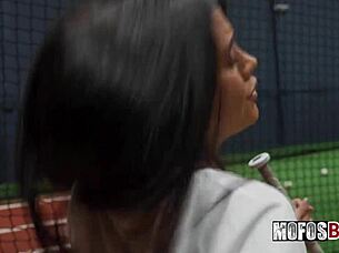 i fucked busty brunette slut alice thunder after batting cages