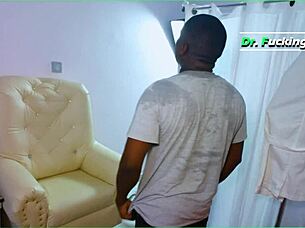 Doctor fucks his friend's wife with big boobs and ass in the hospital.