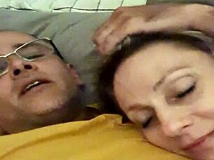 Aline Gives Handjob To Flavio Before Bedtime Cumshot