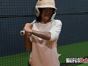 i fucked busty brunette slut alice thunder after batting cages