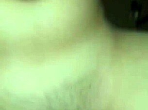 Asian woman with huge hairy beaver gets cum on belly during sex