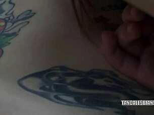 Redhead Lesbo Karlie Makes Her Girlfriend Cadence Cum Hard!