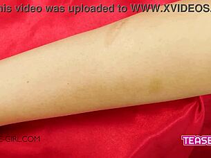 beautiful brunette college student