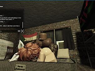 redhead pawg handles bbc in her pussy 😈