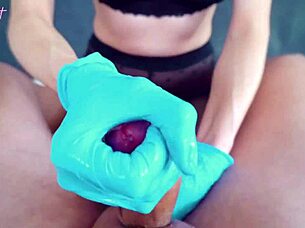 Neighbour Asks For Hard Handjob In Blue Surgical Gloves Pov Full Version