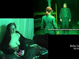 Playing naked night springs part 2 with big tits brunette bbw