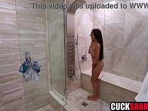 Cuck invites black guy to fuck his skinny fiance