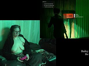 Playing naked night springs part 2 with big tits brunette bbw