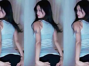 Cute Chinese girl dances before getting fucked