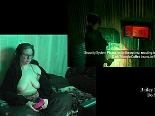 Playing naked night springs part 2 with big tits brunette bbw