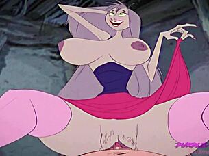 inside madam mims cottage where that slut gets her boobs sucked and ass fucked