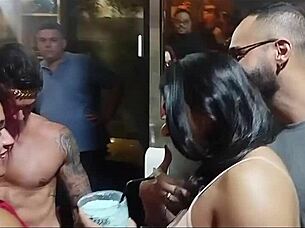 Did I Give Tasty to My Friend's Well-Endowed Husband and Take All His Cum in Front of Her?