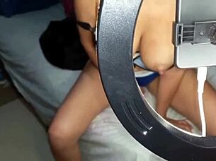 Latina Masturbates Online With US Boyfriend.