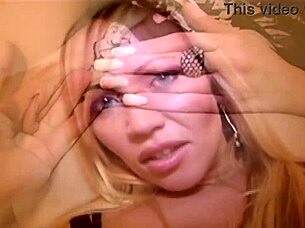 austin taylor lets her big tits loose on bbc